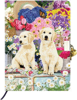 Crystal Art Secret Diary Kit: Country Pups