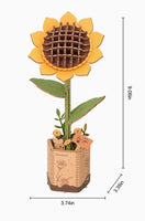 Robotime-Rowood DIY Wooden Flower: Sunflower